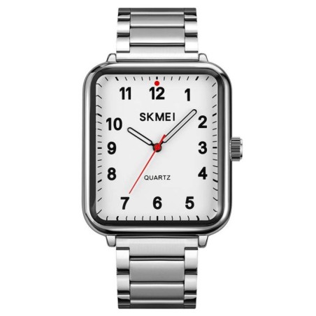Reloj SKMEI Elegance 1955 Analogico Acero Unisex - Plata Blanco