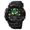 Reloj SKMEI Rotor 1965 Dual Multifunción 3 Horarios - Negro