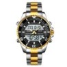 Reloj SKMEI Cronos 1850 Hibrido Multifunción Retroiluminado - Dorado