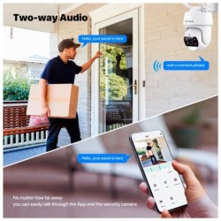 Pack Cámara WiFi SV3C USA Exterior V Nocturna Audio Alarmas Asistente