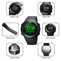 Reloj SKMEI Tyre 1992 Digital Deportivo Multifunción Dual - Negro