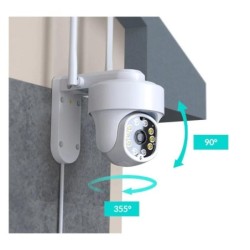 Cámara de Seguridad Netvue Sentry 3 USA 360° Exterior Compatible Alexa