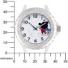Reloj Disney Mickey & Minnie Mouse Abrazo Analógico Dama - Blanco