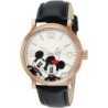 Reloj Disney Clásico Mickey & Minnie Mouse Piel Unisex - Dorado