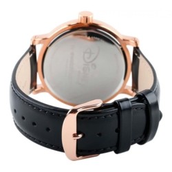 Reloj Disney Clásico Mickey & Minnie Mouse Piel Unisex - Dorado