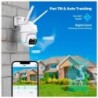 Pack Cámara WiFi SV3C USA Exterior V Nocturna Audio Alarmas Asistente