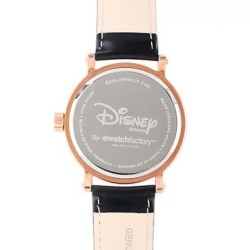 Reloj Disney Clásico Mickey & Minnie Mouse Piel Unisex - Dorado