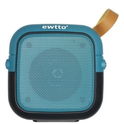 Mini Parlante Bluetooth Ewtto 1611 X-BASS FM USB SD Recargable Azul