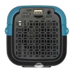 Mini Parlante Bluetooth Ewtto 1611 X-BASS FM USB SD Recargable Azul