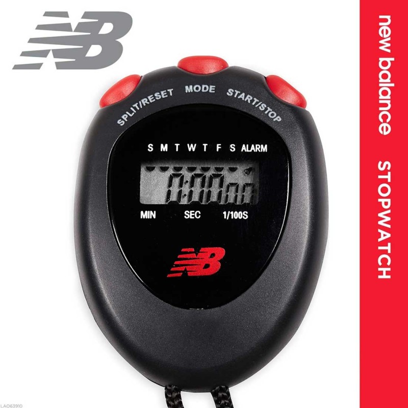 Cronómetro New Balance Basic Alarma Fechador -Negro