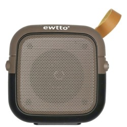 Mini Parlante Bluetooth Ewtto 1611 X-BASS FM USB SD Recargable Gris