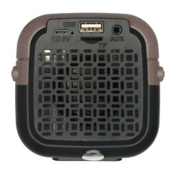 Mini Parlante Bluetooth Ewtto 1611 X-BASS FM USB SD Recargable Gris