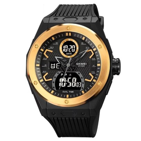 Reloj SKMEI Xtelar 2013 Dual Deportivo Multifuncion - Oro Negro