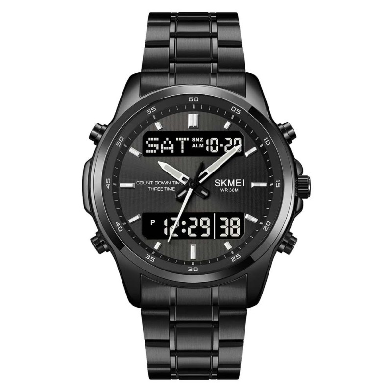 Reloj SKMEI Boss 2049 Dual Multifunción Retroiluminado - Negro