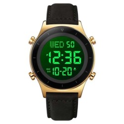 Reloj SKMEI Dress 2079 Digital Dual Retroiluminado Piel - Oro