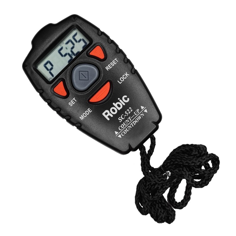 technoline Timer moderno a breve termine, timer da cucina, conto alla rovescia, digitale, rotondo, illuminazione (ECO), touch, nero lucido
