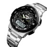 Reloj SKMEI 1370 Horizon Dual Alarma Crono Fechador Light WR - Plata