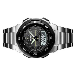 Reloj SKMEI 1370 Horizon Dual Alarma Crono Fechador Light WR - Plata