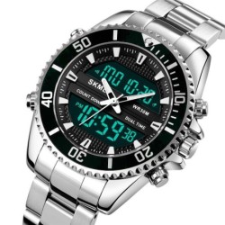 Reloj SKMEI Cronos 1850 Hibrido Multifunción Retroiluminado - Negro