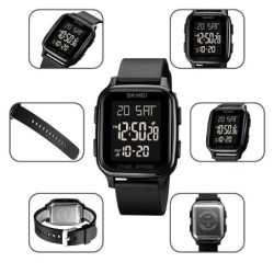Reloj SKMEI Time 1858 Digital  Horario Dual Multifunción Sport - Negro