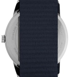 Reloj Timex Easy Reader Fechador Analogico Indiglo Hombre - Azul