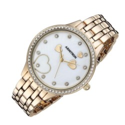 Reloj Armitron Love Decorado con 62 Cristales y Nacar Genuino - Dama