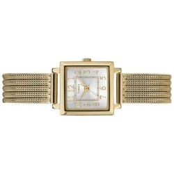 Reloj Timex Square Elegante Analogico Correa tipo Malla Dama - Dorado