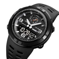 Reloj SKMEI Road 1655 Dual 3 Horarios Retroiluminación - Negro