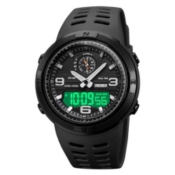 Reloj SKMEI Road 1655 Dual 3 Horarios Retroiluminación - Negro B