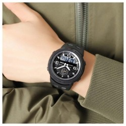 Reloj SKMEI Road 1655 Dual 3 Horarios Retroiluminación - Negro B