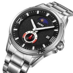 Reloj SKMEI Seconds 9326 Analogico Crono Fechador Fase Lunar - Negro