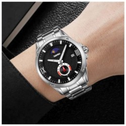 Reloj SKMEI Seconds 9326 Analogico Crono Fechador Fase Lunar - Negro