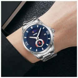Reloj SKMEI Seconds 9326 Analogico Crono Fechador Fase Lunar - Azul