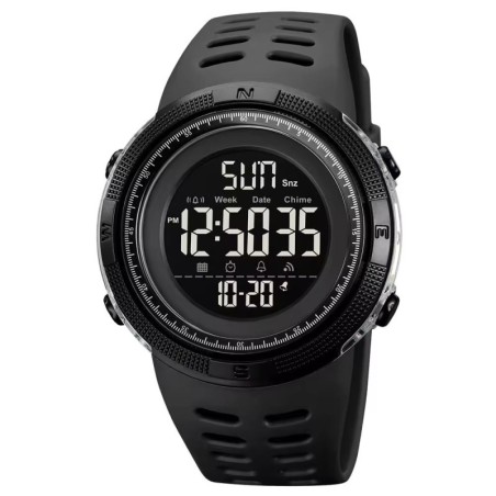 Reloj SKMEI Tetra 2070 Digital Multifunción Horario Dual - Negro
