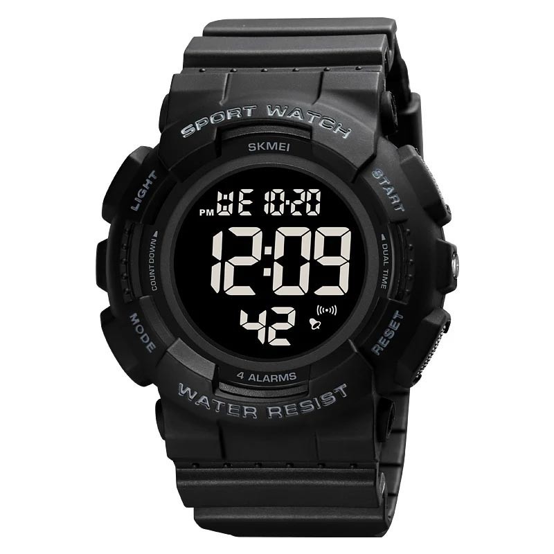 Reloj SKMEI Pacer 2081 Digital Multifunción 4 Alarmas - Negro