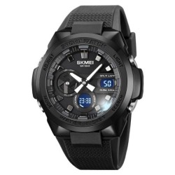 Reloj SKMEI Sonar 2105 Hibrido Multifunción Horario Mundial - Negro
