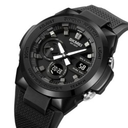 Reloj SKMEI Sonar 2105 Hibrido Multifunción Horario Mundial - Negro