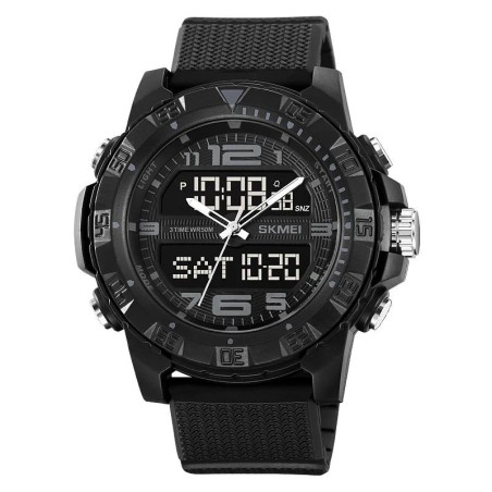 Reloj SKMEI Raptor 2162 Dual Multifunción 3 Horarios - Negro