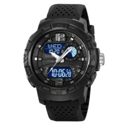 Reloj SKMEI Force 2163 Dual Multifunción 3 Horarios - Negro