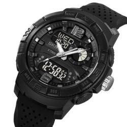 Reloj SKMEI Force 2163 Dual Multifunción 3 Horarios - Negro