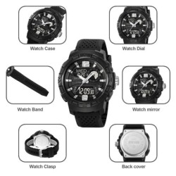 Reloj SKMEI Force 2163 Dual Multifunción 3 Horarios - Negro