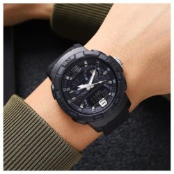 Reloj SKMEI Force 2163 Dual Multifunción 3 Horarios - Negro