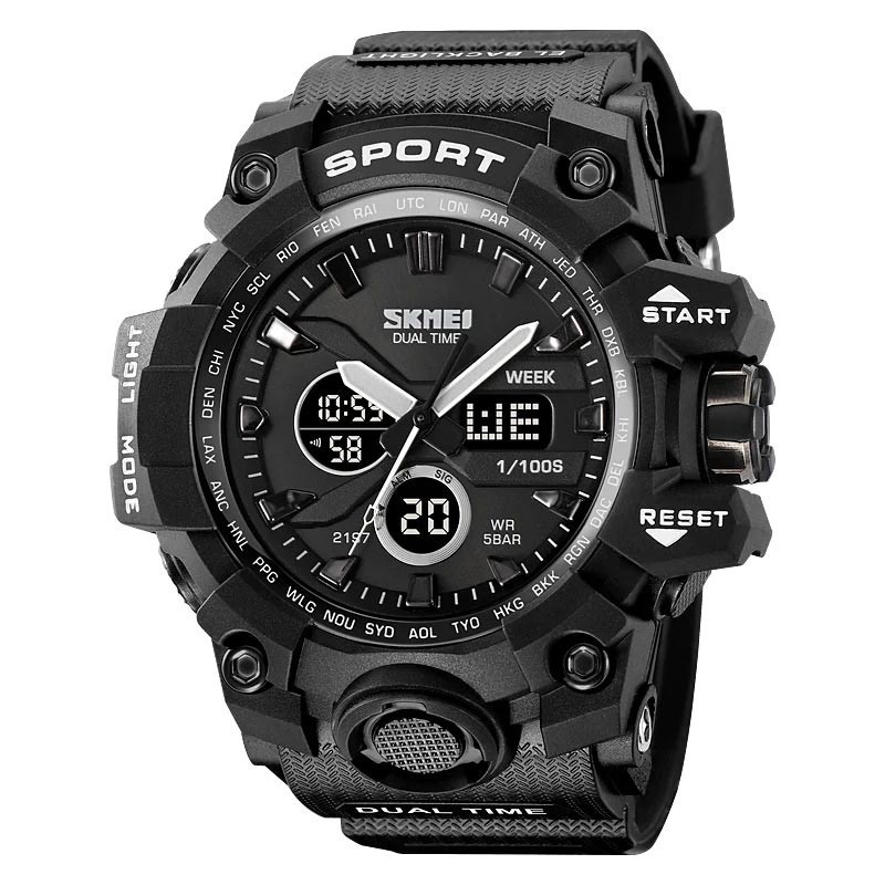 Reloj SKMEI Reset 2197 Dual Multifunción Retroiluminación -Negro
