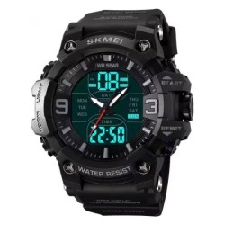 Reloj SKMEI Crusher 2222 Dual Fecha Multifunción Iluminación -Negro