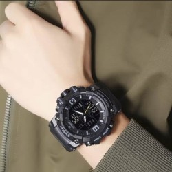 Reloj SKMEI Crusher 2222 Dual Fecha Multifunción Iluminación -Negro