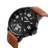 Reloj SKMEI Explorer 9115 Analógico Fechador Correas de Piel - Blanco