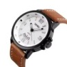 Reloj SKMEI Explorer 9115 Analógico Fechador Correas de Piel - Negro