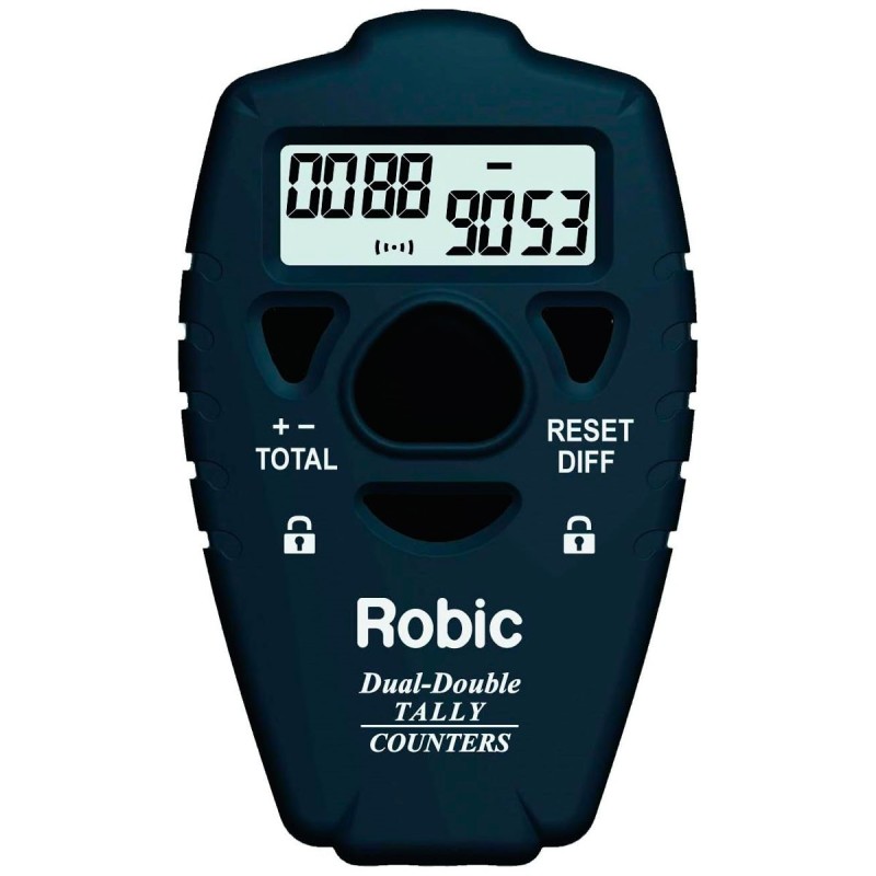 Contador Robic M467 Dual con Tono Vueltas Personas y más - Negro