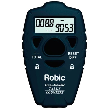 Contador Robic M467 Dual con Tono Vueltas Personas y más - Negro
