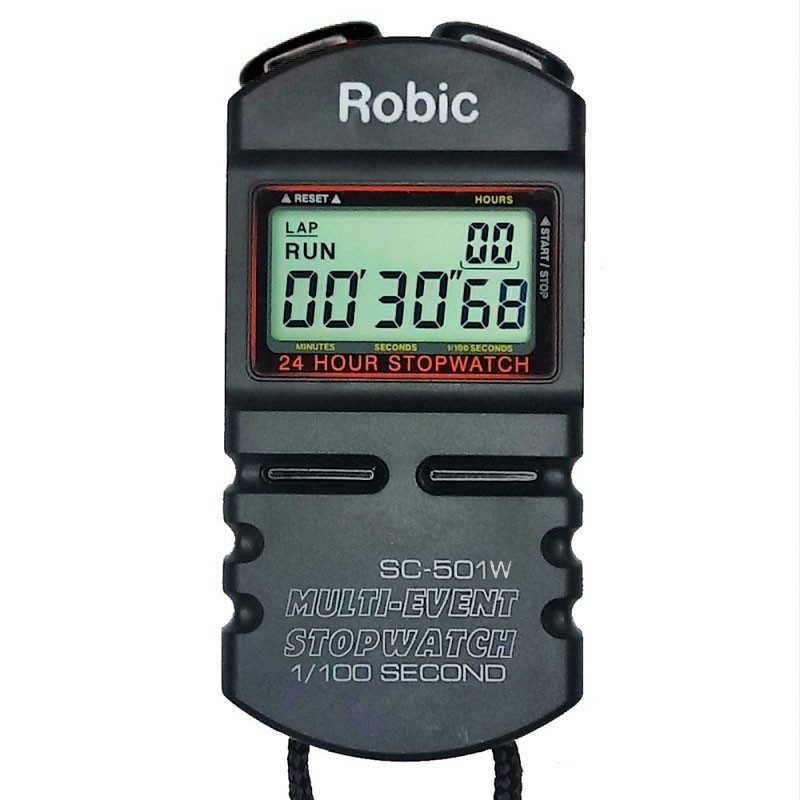 Cronómetro Robic SC501W Multi Evento Rango 24 hrs 01/100-Negro